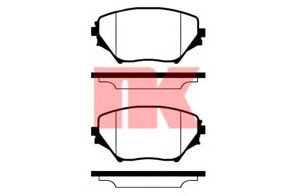 Комплект тормозных колодок, дисковый тормоз
