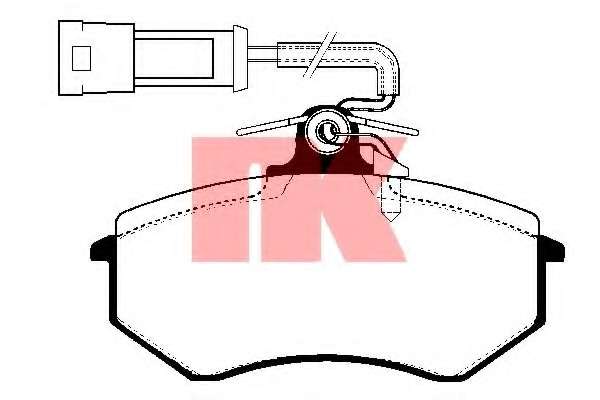 Комплект тормозных колодок, дисковый тормоз