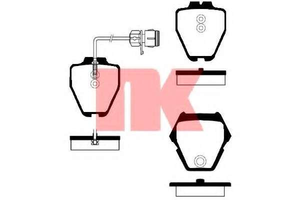 Комплект тормозных колодок, дисковый тормоз