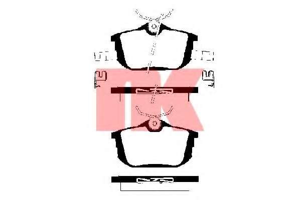Комплект тормозных колодок, дисковый тормоз