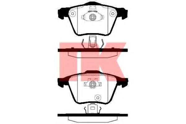 Гальмiвнi колодки дискові перед. Volvo XC 90 02-