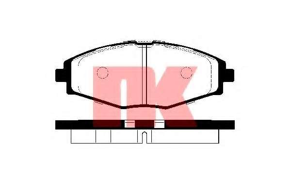 Комплект тормозных колодок, дисковый тормоз