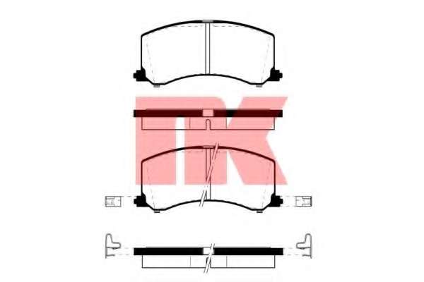 Комплект тормозных колодок, дисковый тормоз