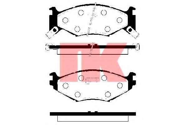 Комплект тормозных колодок, дисковый тормоз