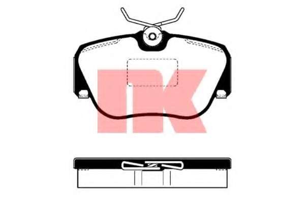 Комплект тормозных колодок, дисковый тормоз