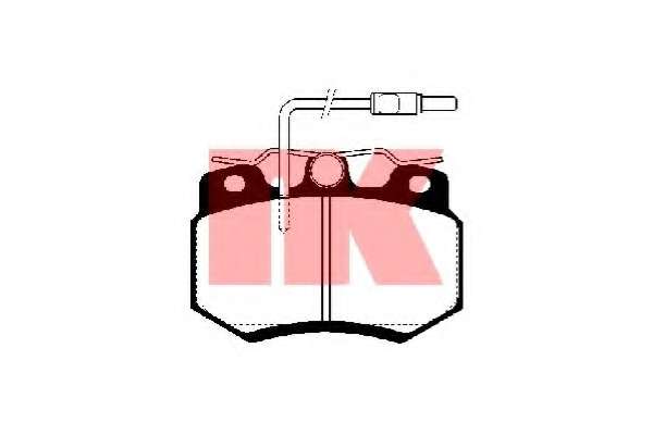 Комплект тормозных колодок, дисковый тормоз