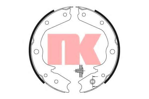 Комплект тормозных колодок, стояночная тормозная система