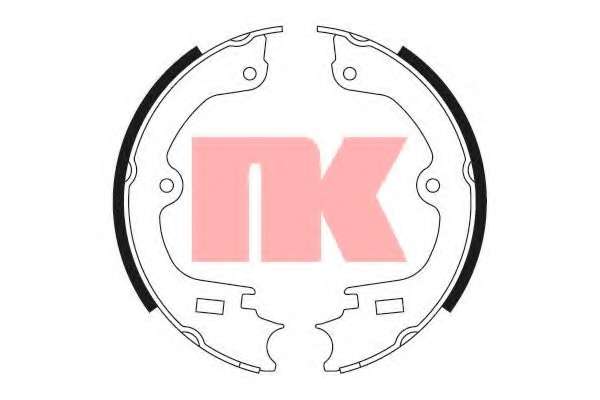 Комплект тормозных колодок, стояночная тормозная система