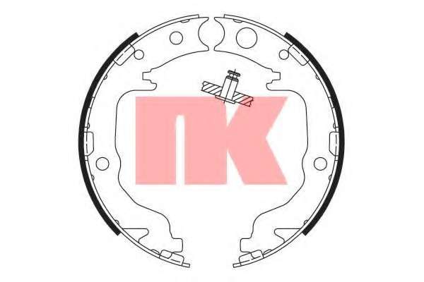 Колодки гальмівні стоянкового гальма