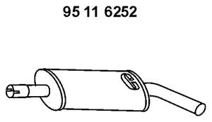 Глушитель выхлопных газов конечный