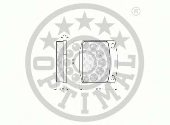 Комплект тормозных колодок, дисковый тормоз