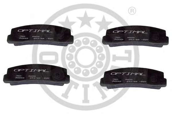 Комплект тормозных колодок, дисковый тормоз