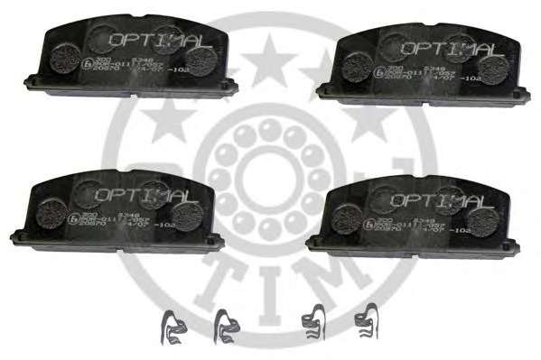 Комплект тормозных колодок, дисковый тормоз