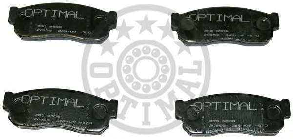 Комплект тормозных колодок, дисковый тормоз