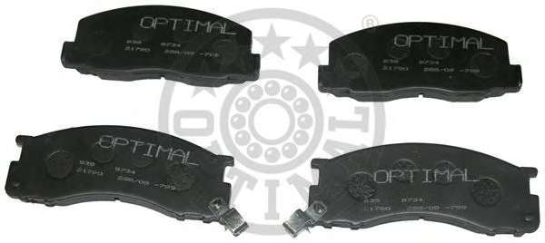 Комплект тормозных колодок, дисковый тормоз