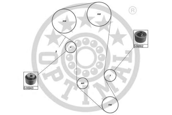 Комплект ремня ГРМ