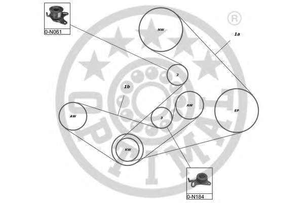 Комплект ремня ГРМ