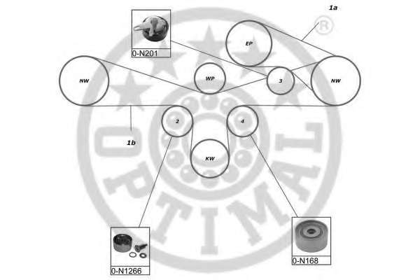 Комплект ремня ГРМ