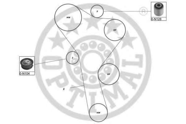 Комплект ременя ГРМ