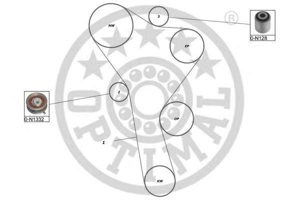 Комплект ремня ГРМ