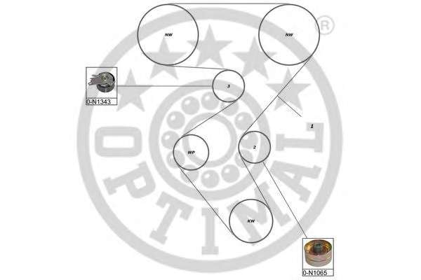 Комплект ременя ГРМ