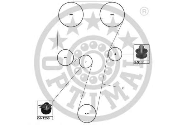 Комплект ремня ГРМ