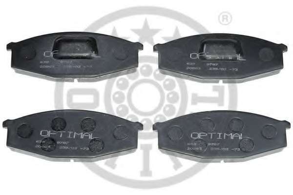 Комплект тормозных колодок, дисковый тормоз