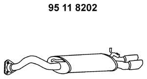 Глушитель выхлопных газов конечный