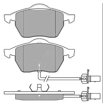 Комплект тормозных колодок, дисковый тормоз