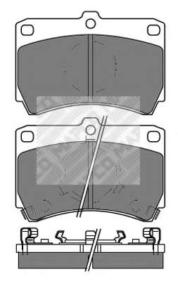 Комплект тормозных колодок, дисковый тормоз