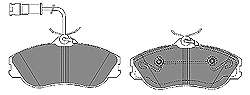 Комплект тормозных колодок, дисковый тормоз