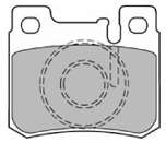 Комплект тормозных колодок, дисковый тормоз