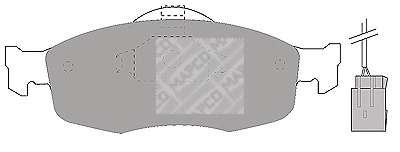 Комплект тормозных колодок, дисковый тормоз