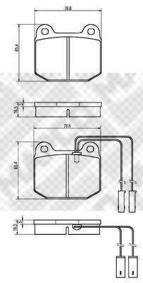 Комплект тормозных колодок, дисковый тормоз