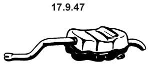 Глушитель выхлопных газов конечный