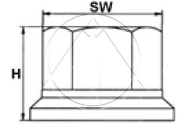 Гайка кріплення колеса