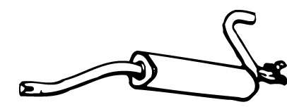 Глушитель выхлопных газов конечный