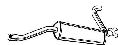 Глушитель выхлопных газов конечный