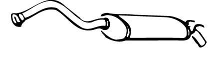 Глушитель выхлопных газов конечный