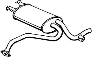 Глушитель выхлопных газов конечный