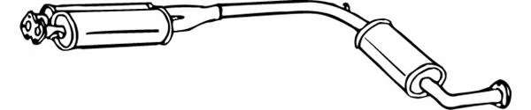 Средний глушитель выхлопных газов