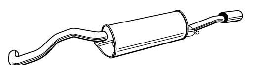 Глушитель выхлопных газов конечный