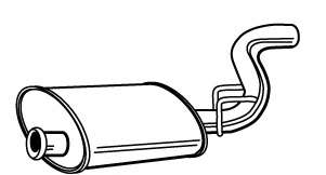 Глушитель выхлопных газов конечный