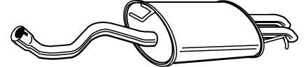 Глушитель выхлопных газов конечный