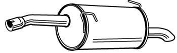 Глушитель выхлопных газов конечный