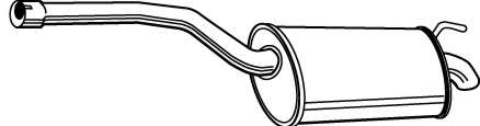Глушитель выхлопных газов конечный