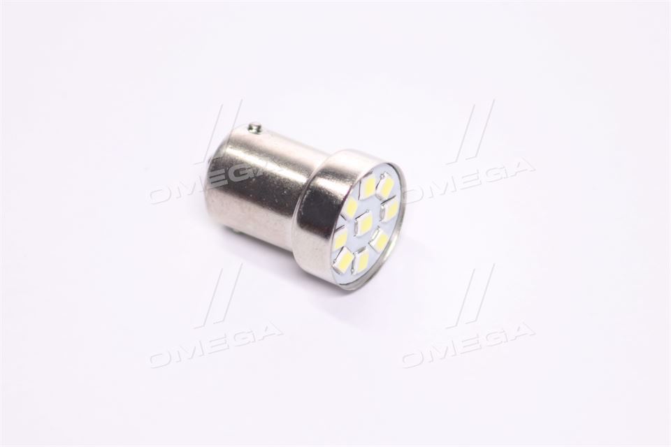 Лампа LED покажчиків поворотів і стоп-сигналів 24V R5W BA15S 9SMD WHITE <TEMPEST>