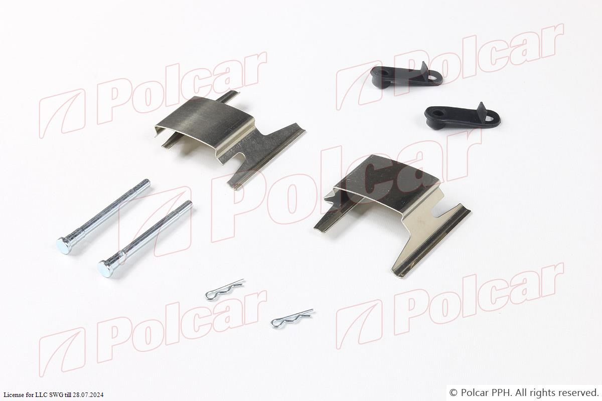 polcar-lx0151 Монтажний комплект гальмівних колодок