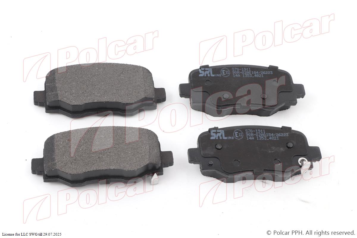 polcar-s701911 Гальмівні колодки