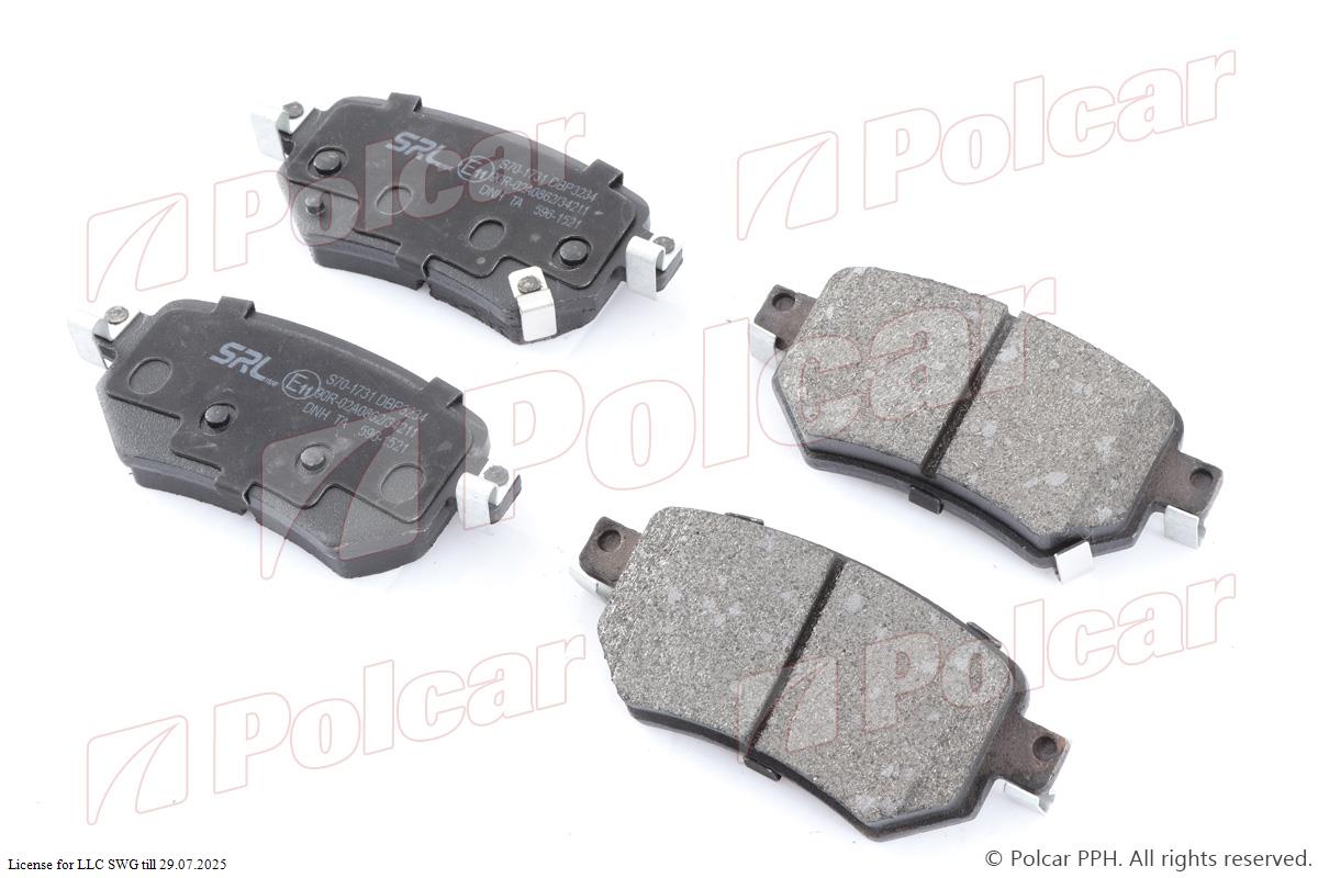 polcar-s701731 Гальмівні колодки